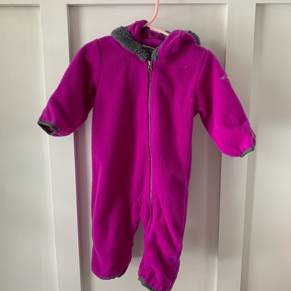 Columbia 3-6 month fleece bunting winter suit